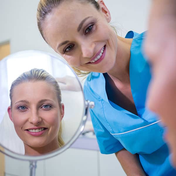 woman receiving botox treatment Madison Wisconsin