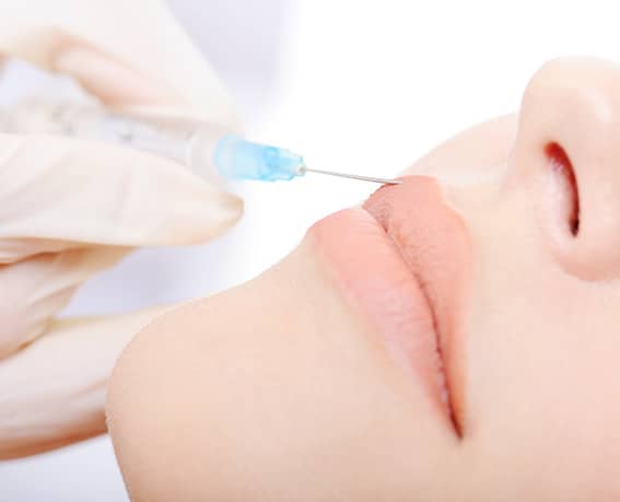 Applying Botox for lips Madison Wi