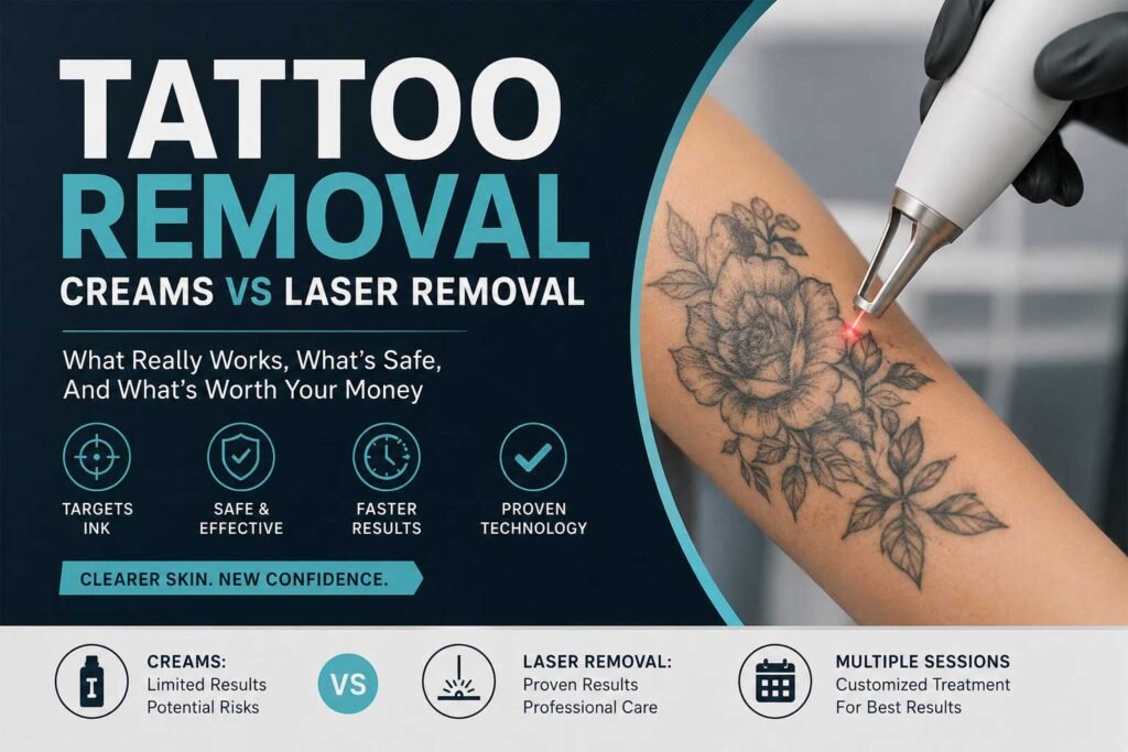 tattoo removal creams vs laser removal