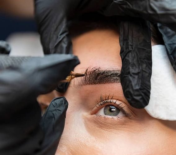 Microblading tattooing technique